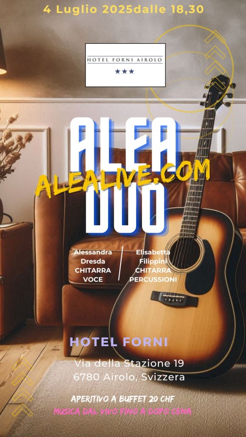 ALEA DUO, Musica dal vivo - prima serata