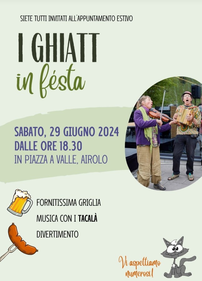 I Ghiatt in fésta