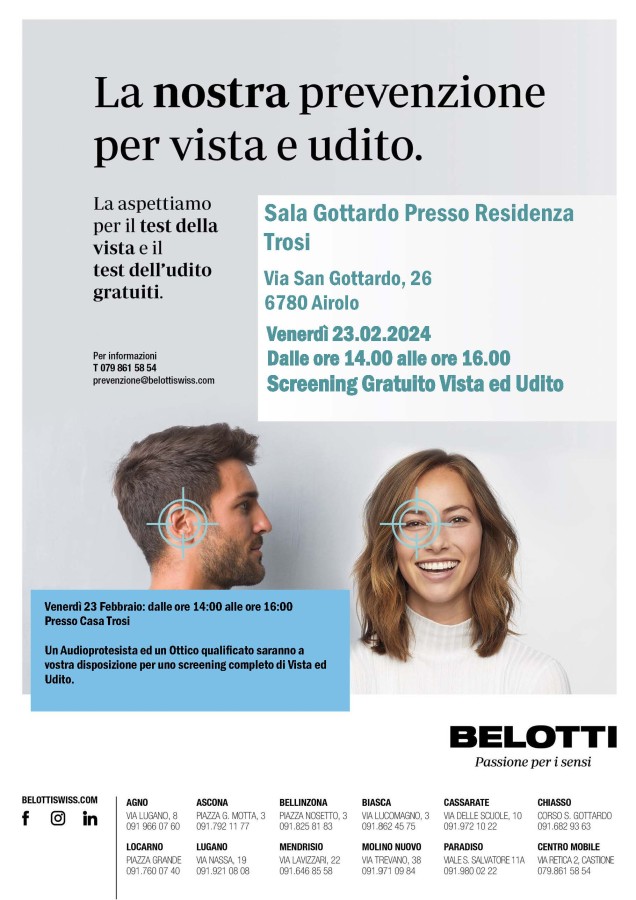 Test della vista e dell'udito